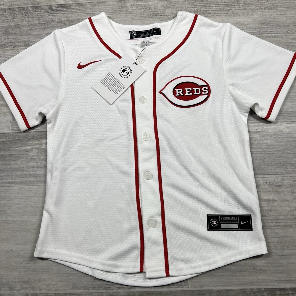 Nike Cincinnati Reds MLB Jonathan India #6 White Jersey Kids Large (7) NWT $75